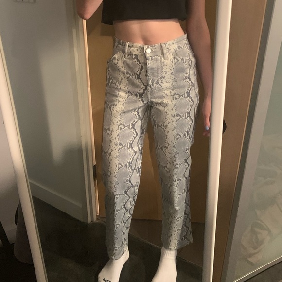 Wilfred snake skin jeans size 4 - Picture 2 of 3